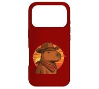 Custodia per iPhone 17 Pro Capybara cowboy zen e deserto selvaggio