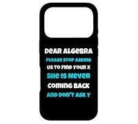 Custodia per iPhone 17 Pro Cara Algebra divertente scuola sarcastica dicendo per teen