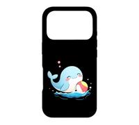 Custodia per iPhone 17 Pro Carino balena Kawaii che gioca a palla da spiaggia divertimento oceano