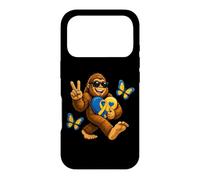 Custodia per iPhone 17 Pro Carino Bigfoot con occhiali da sole supporto per la consapevolezza della sindrome di Down