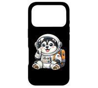 Custodia per iPhone 17 Pro Carino cartone animato Husky Spazio ed Explorer Astronauta Cane