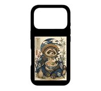 Custodia per iPhone 17 Pro Carino Chonky Tanuki Raccoon Cane Ramen Animale Giapponese
