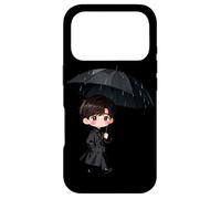 Custodia per iPhone 17 Pro Carino coreano Dramma Personaggio Ombrello Scena Kdrama Fans