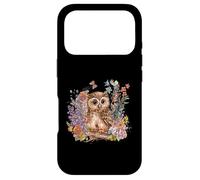 Custodia per iPhone 17 Pro Carino Cottagecore Gufo Floreale Estetica Ragazze Donne Grafica