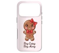 Custodia per iPhone 17 Pro Carino Gingerbread Girl Coquette Biscotto di Natale