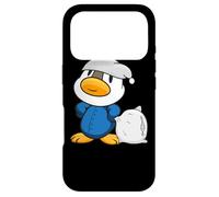 Custodia per iPhone 17 Pro Carino l'anatroccolo con cuscino e pigiama