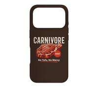 Custodia per iPhone 17 Pro Carnivore No Tofu Bistecca Manzo Amante della Carne Grill BBQ Keto Dieta