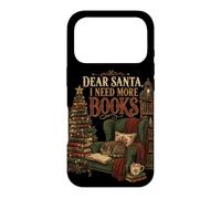 Custodia per iPhone 17 Pro Caro Babbo Natale ho bisogno di più libri Lettore di Natale Amante dei libri