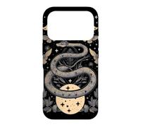 Custodia per iPhone 17 Pro Carta dei Tarocchi Serpente Mistico con Falene e Lune