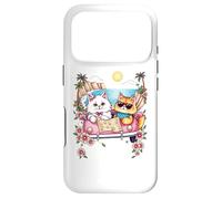 Custodia per iPhone 17 Pro Cartoon Cats Viaggi Avventura