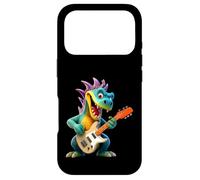 Custodia per iPhone 17 Pro Cartoon Dragon Rock Star Chitarra Elettrica Player Design