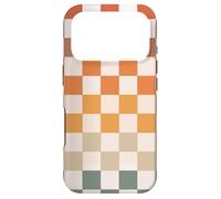 Custodia per iPhone 17 Pro Caso di scacchiera estetica vintage a scacchi di colore retrò