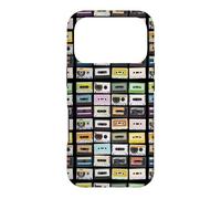 Custodia per iPhone 17 Pro Cassette Tapes Nostalgic Mixtape Music Graphic