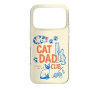 Custodia per iPhone 17 Pro Cat Dad Club Funny Cat Lover Father's Day