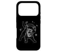 Custodia per iPhone 17 Pro Cat Headphones Stars Silly 90s Grunge Y2K Vintage Graphic