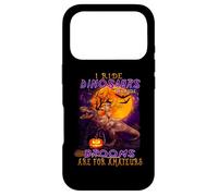 Custodia per iPhone 17 Pro Cat I Ride Dinosaurs Brooms Are For Amateurs Funny Halloween