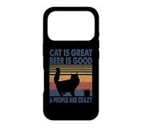 Custodia per iPhone 17 Pro Cat Is Great Beer Is Good & People Are Crazy Persian Cat