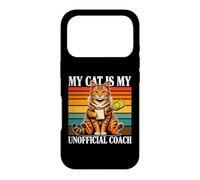 Custodia per iPhone 17 Pro Cat Pickleball Il mio gatto è il mio allenatore non ufficiale