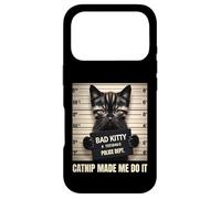 Custodia per iPhone 17 Pro Catnip Made Me Do It Mugshot per gli amanti dei gatti gatti mamma gatto papà
