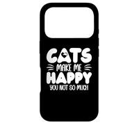 Custodia per iPhone 17 Pro Cats Make Me Happy You Not So Much Humans Make My Head Hurt