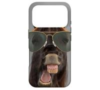 Custodia per iPhone 17 Pro Cavalli divertenti che ride, per uomini e donne, cavallo divertente