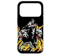 Custodia per iPhone 17 Pro Cerbero con fiamme Teschi Mitici Inferno Guardia Inferno Cani