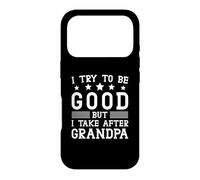Custodia per iPhone 17 Pro Cerco di essere buono ma mi prendo cura di mio nonno, bambini, ragazzi e ragazze