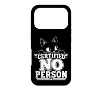 Custodia per iPhone 17 Pro Certificato Nessuna Persona Antisociale Cat Emo Introvert