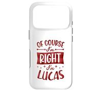 Custodia per iPhone 17 Pro Certo che ho ragione I'm Lucas Nome personalizzato