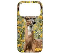 Custodia per iPhone 17 Pro Cervo dalla coda bianca del Nebraskan circondato da verga d'oro 1