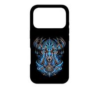 Custodia per iPhone 17 Pro Cervo vichingo Eikthyrnir vichinghi rune valhalla celti