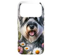 Custodia per iPhone 17 Pro Cesky Terrier Dog Summer Wildflowers Daisies Opera d'arte