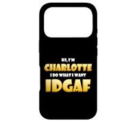 Custodia per iPhone 17 Pro Charlotte Costume IDGAF Meme Funny Char Costume Charlottes