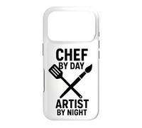 Custodia per iPhone 17 Pro Chef By Day Artist By Night Funny Fancy Restaurant Line Cook