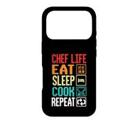 Custodia per iPhone 17 Pro Chef Life Eat Cook Repeat Funny Cooking Chefs Lover