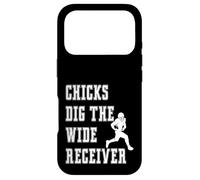 Custodia per iPhone 17 Pro Chicks Dig The Wide Receiver - Giocatore Divertente Graphic Saying