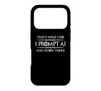 Custodia per iPhone 17 Pro Chiedo AI e so cose Divertente Prompt Engineer Tech