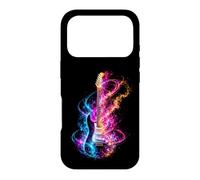 Custodia per iPhone 17 Pro Chitarra a forma di vortici colorati per musica