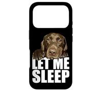 Custodia per iPhone 17 Pro Chocolate Lab Let Me Sleep Brown Lab Dog Labrador Lover