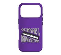 Custodia per iPhone 17 Pro Chords First Drums Seconda Tastiera Musicista