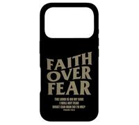 Custodia per iPhone 17 Pro Christian Faith Over Fear Shirt Men Jesus Religious Shirts