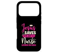 Custodia per iPhone 17 Pro Christian Nurse Gesù salva sono solo un'infermiera che presta la mia mano