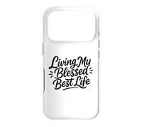 Custodia per iPhone 17 Pro Christian Positive Inspiration Living My Blessed Best Life