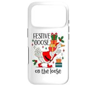 Custodia per iPhone 17 Pro Christmas Goose Festive Goose on the Loose Duck Xmas Holiday