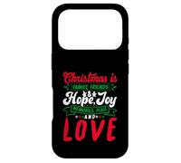 Custodia per iPhone 17 Pro Christmas Is Family, Friends Love Memories Funny Xmas