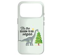 Custodia per iPhone 17 Pro Christmas 'Tis the Season To Go Vegan Dinosaur Christmas Tree