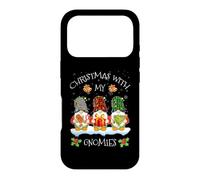 Custodia per iPhone 17 Pro Christmas With My Gnomies - Simpatico gnomo natalizio a quadri