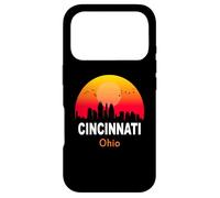 Custodia per iPhone 17 Pro Cincinnati Ohio Vintage Sunset Retro City State USA
