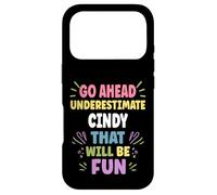 Custodia per iPhone 17 Pro CINDY Personalized Women's Gift Custom CINDY