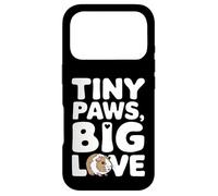 Custodia per iPhone 17 Pro Citazione dell'animale domestico della cavia - Tiny Paws Big Love